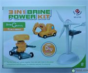 Конструктор 3 в 1  на энергии соленой воды